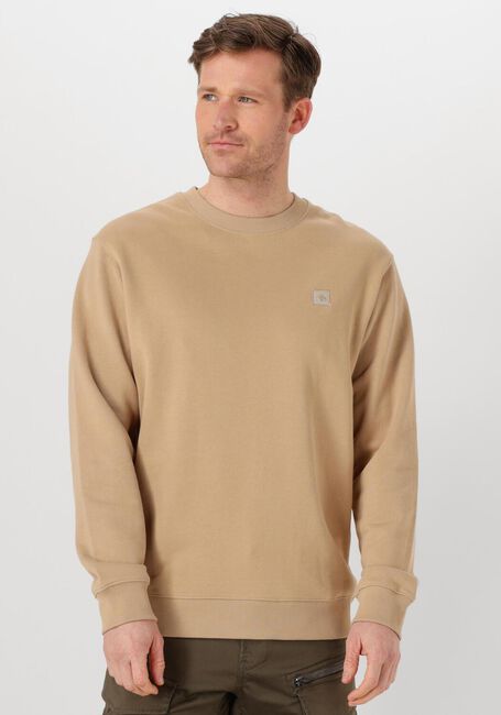 Sand SCOTCH & SODA Sweatshirt BADGE LOGO CREW SWEATSHIRT - large