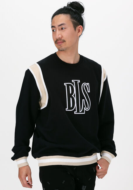 Dunkelblau BLS HAFNIA Sweatshirt OG LOGO APPLIQUE CREWNECK - large