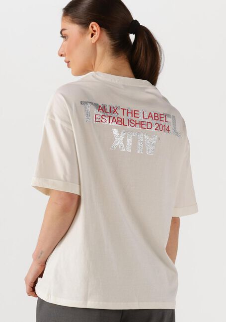 Weiße ALIX THE LABEL T-shirt LADIES KNITTED ADVENTURE T-SHIRT - large