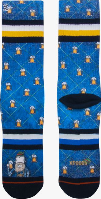Blaue XPOOOS Socken PINT LUKE - large