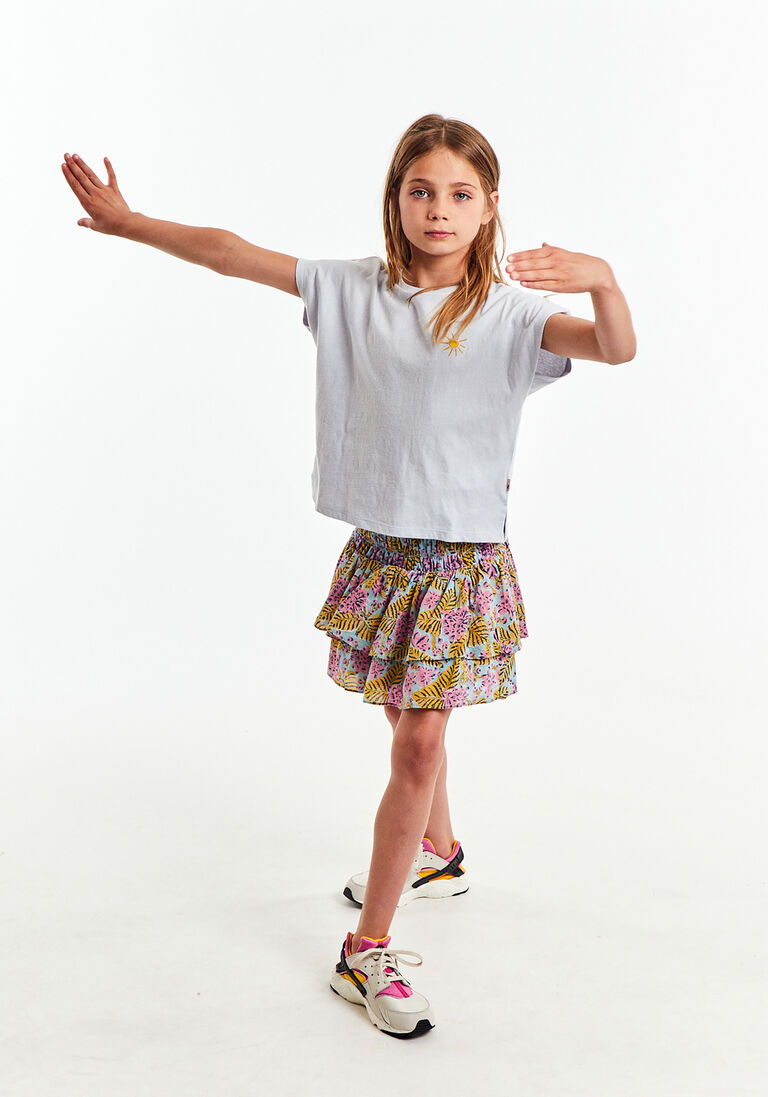 mehrfarbige/bunte ao76 minirock delphine flower skirt