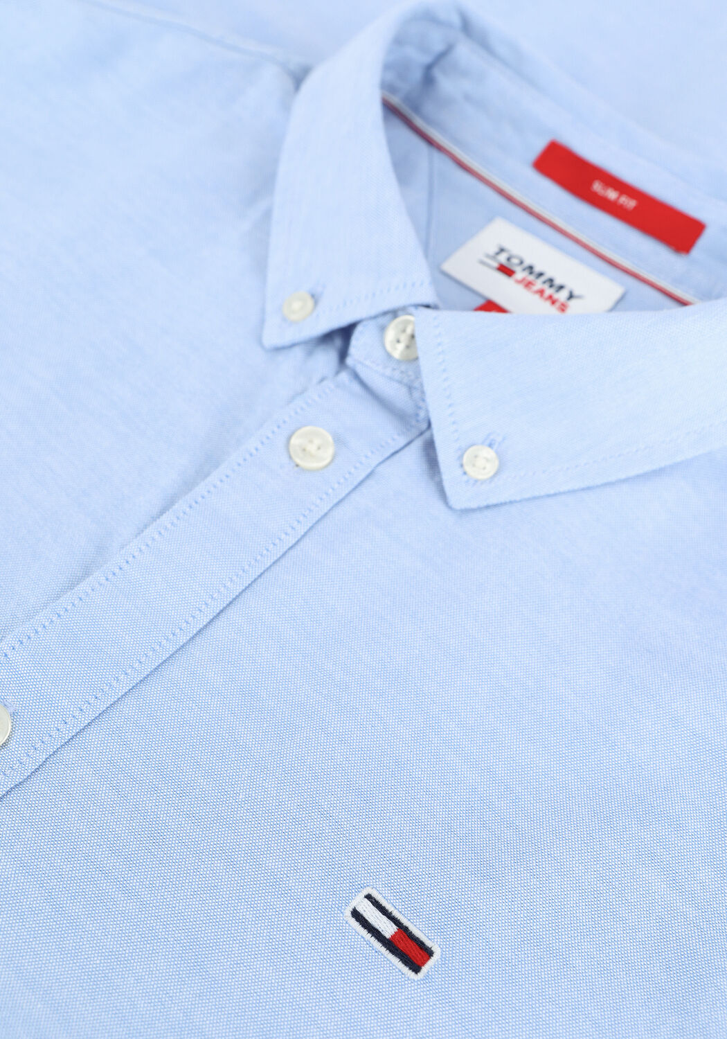 Hellblau TOMMY JEANS Casual-Oberhemd TJM SLIM STRETCH OXFORD SHIRT - large