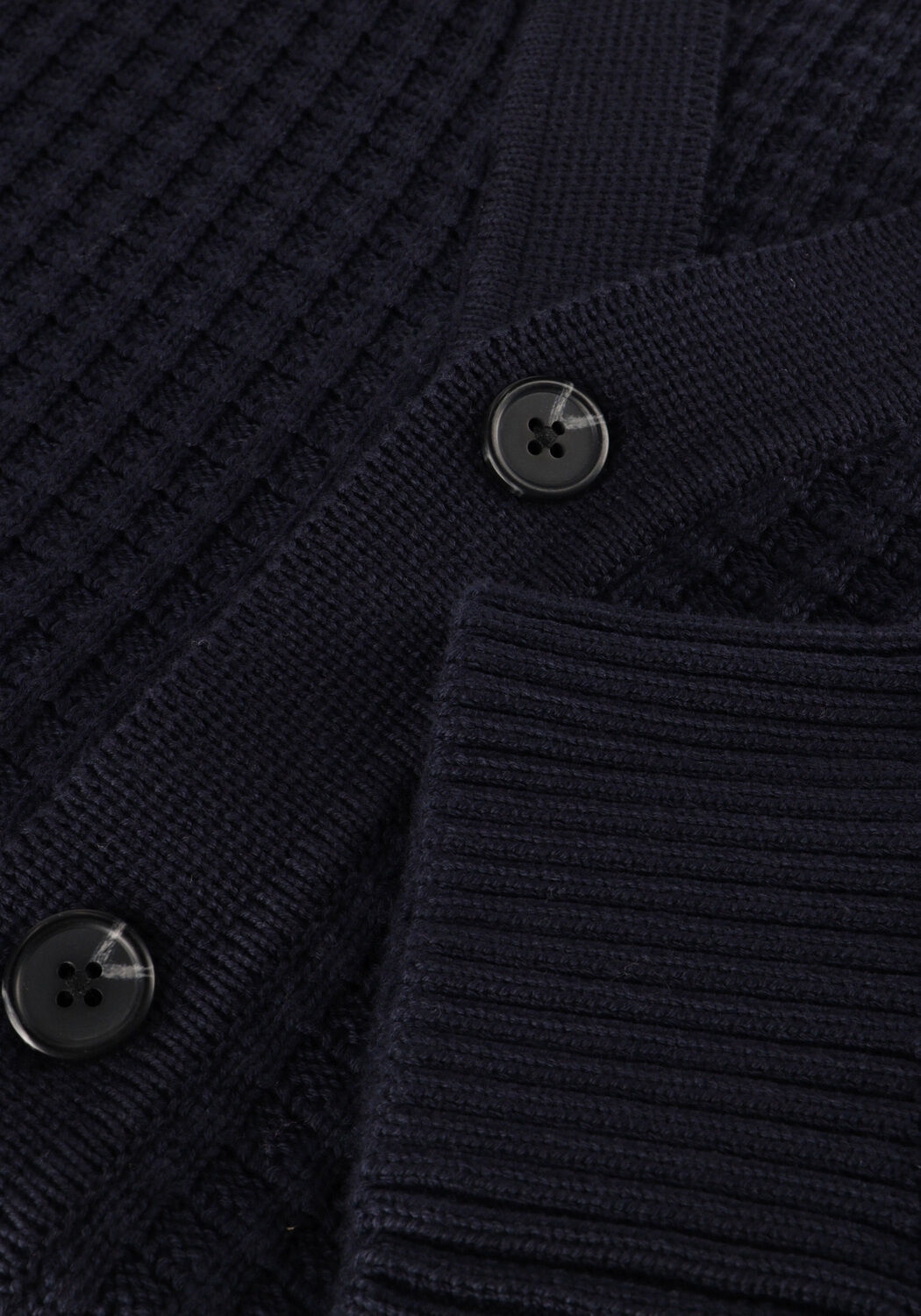 Dunkelblau SELECTED MEN Strickjacke SLH TOM LS KNIT STRUCTURE V-NECK CARDIGAN - large