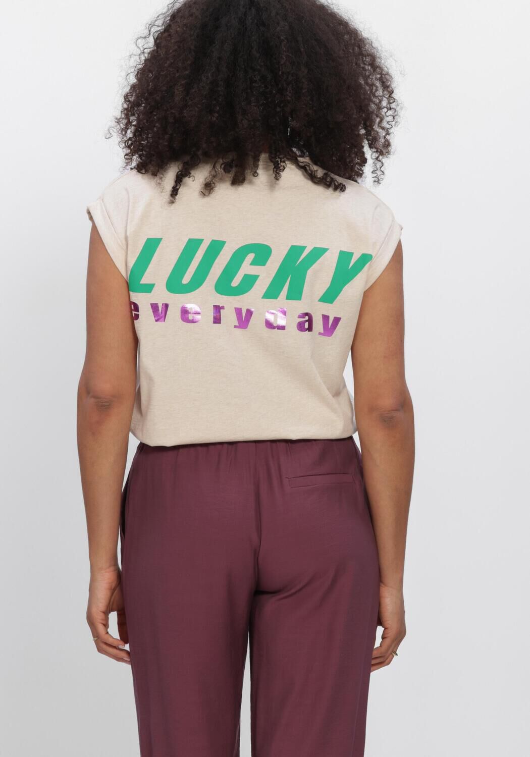 Beige BY-BAR Top TOBY LUCKY EVERYDAY TOP - large