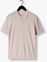 Beige SELECTED HOMME Polo-Shirt SLHTOWN SS KNIT POLO B