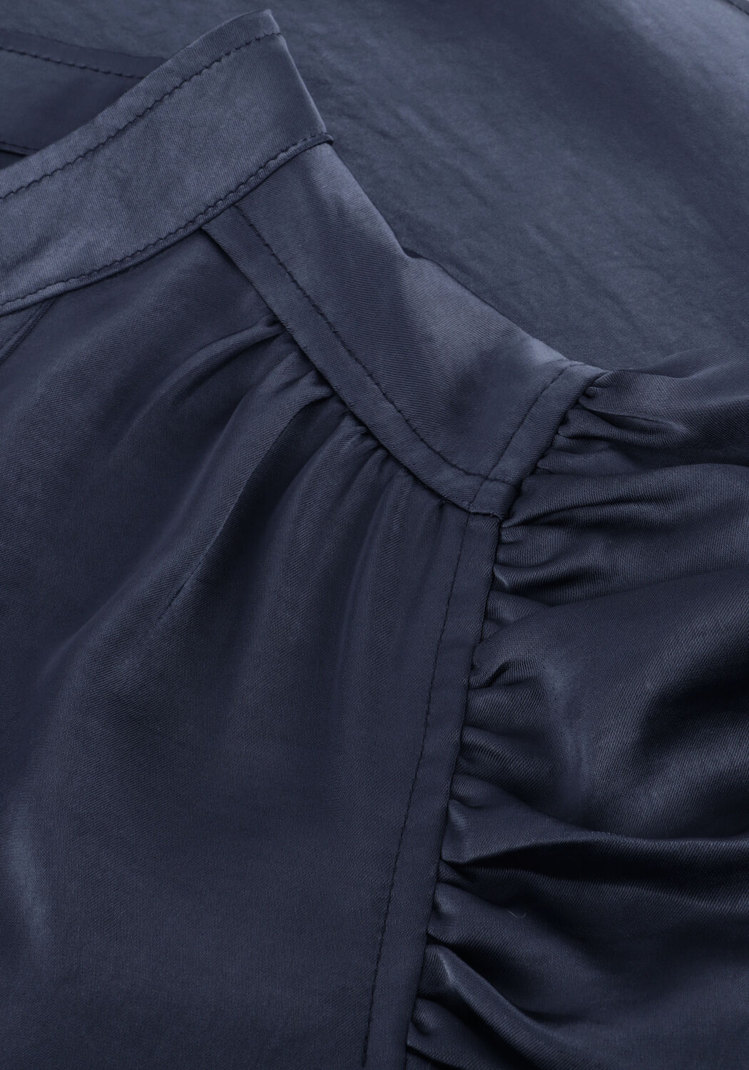 Dunkelblau NEO NOIR Blusen ROELLA HEAVY SATEEN BLOUSE - large