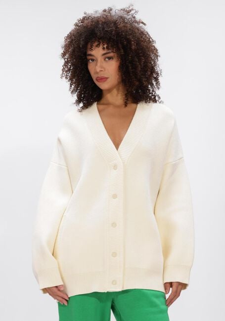 Ecru ALIX THE LABEL Strickjacke LADIES KNITTED HEAVY CARDIGAN - large