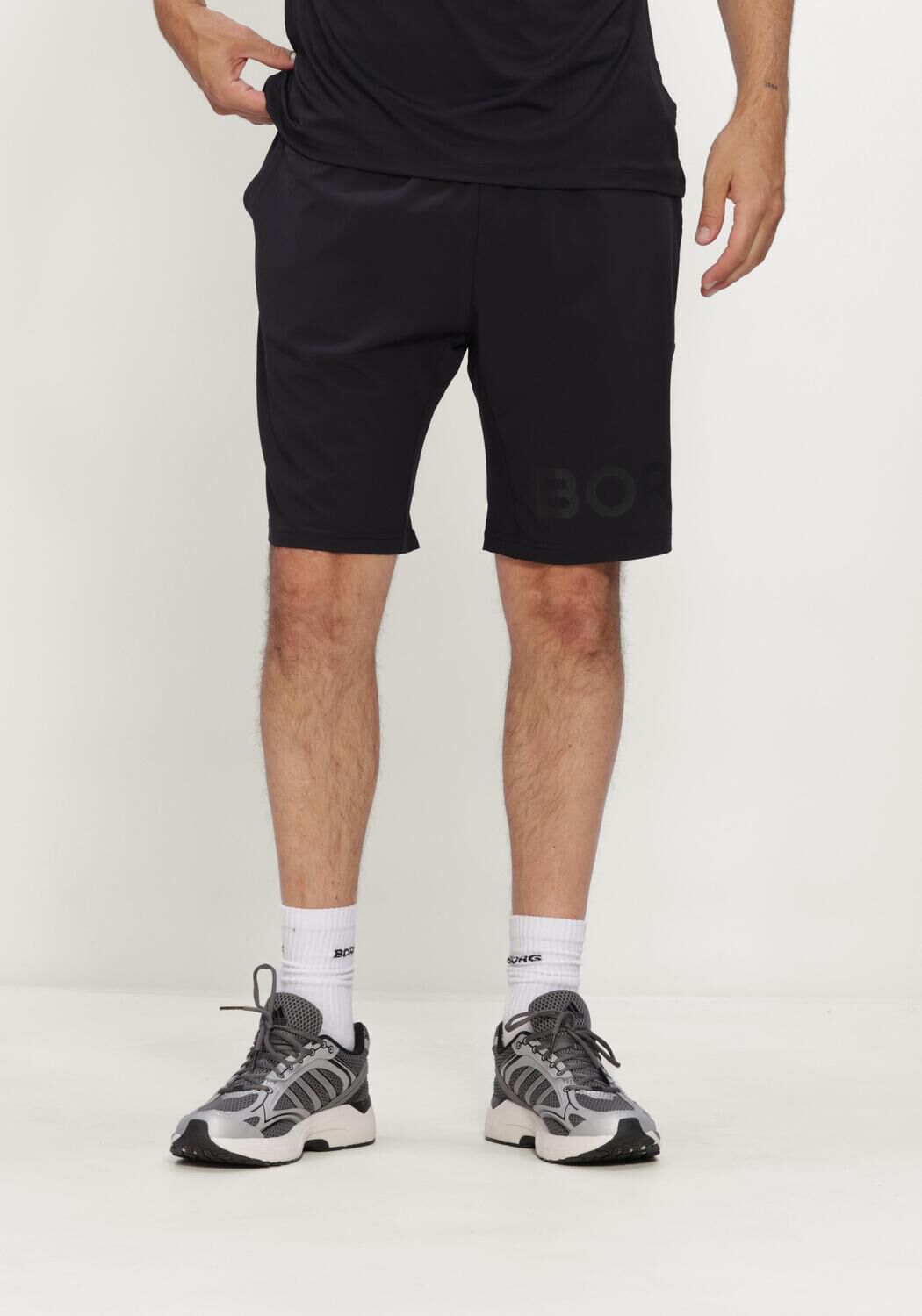 Schwarze BJORN BORG Kurze Hose BORG 9 SHORTS - large