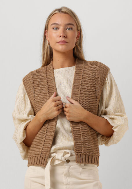 Camelfarbene BY-BAR Gilet OLE GILET - large