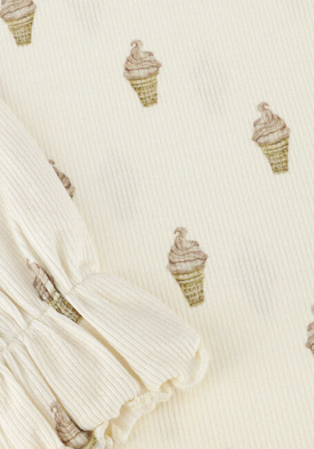 Ecru LIL' ATELIER Top NMFGAVO EUG LS SLIM TOP LIL - large