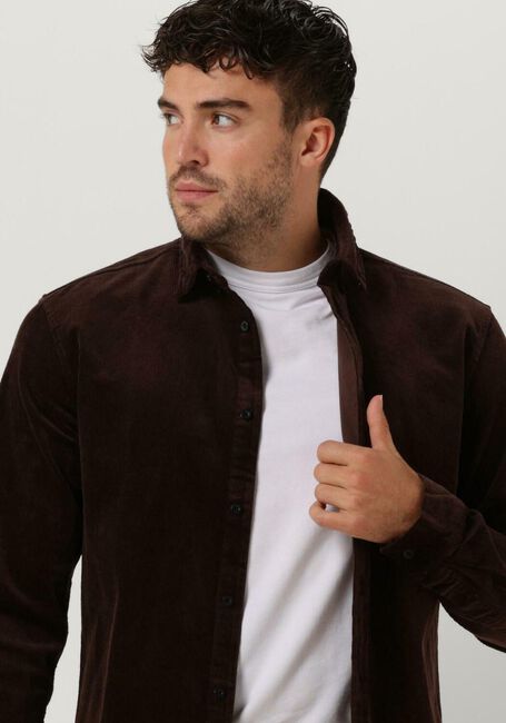 Braune ANERKJENDT Overshirt AKLEIF CORDUROY SHIRT - large