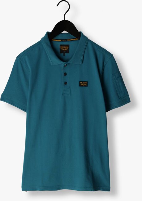 Blaue PME LEGEND Polo-Shirt SHORT SLEEVE POLO TRACKWAY POLO - large