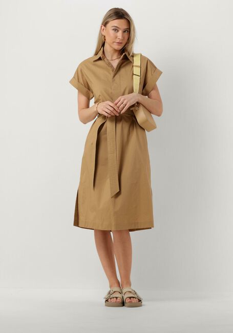 Camelfarbene SUNCOO Midikleid CLODIE - large
