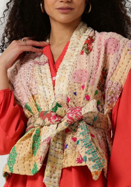 Creme SISSEL EDELBO Gilet NELLIE EMBROIDERY PATCHWORK VEST - large