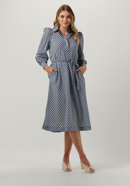 Blaue LEVETE ROOM Midikleid ANEMOONE 1 - large