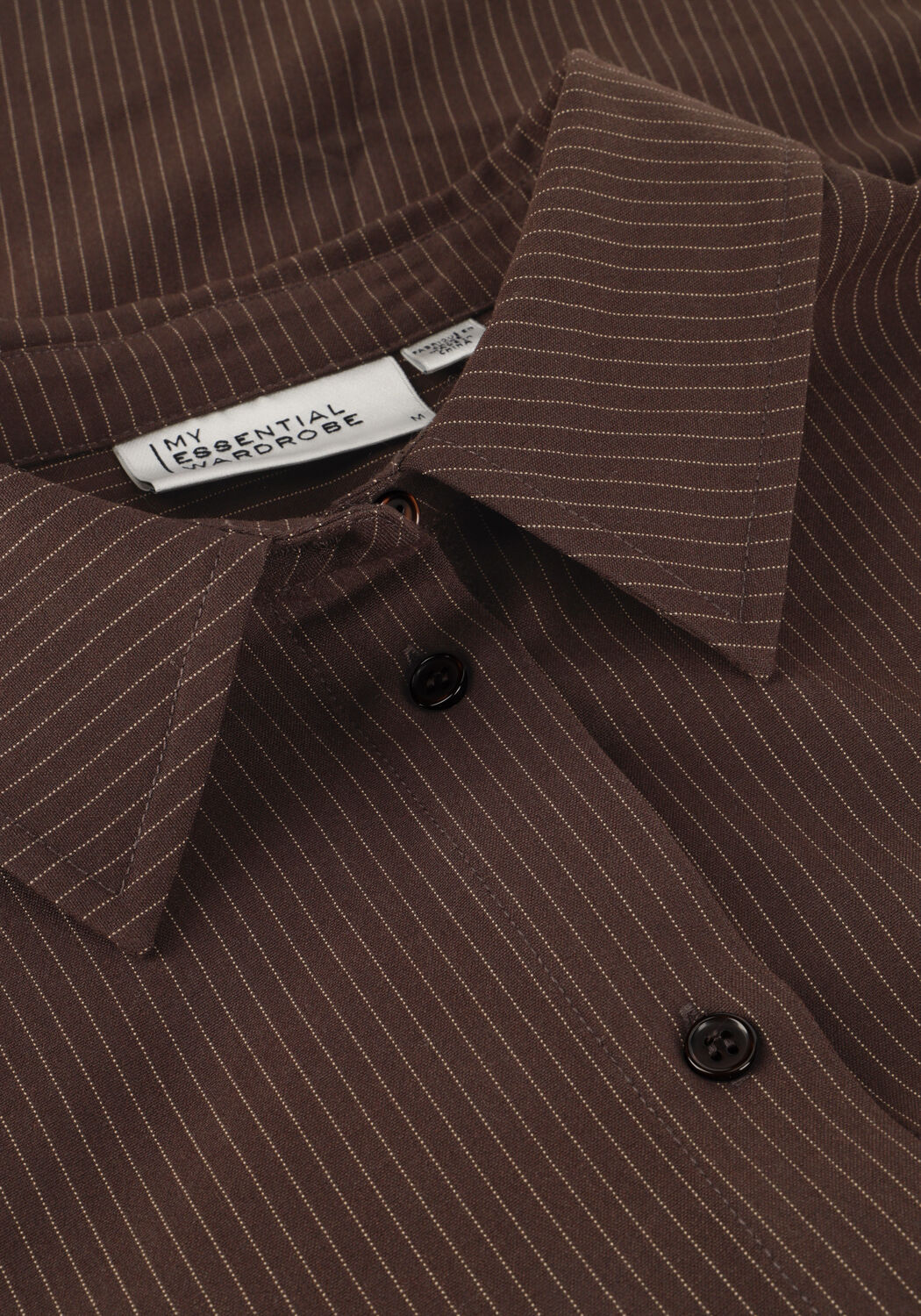 Braune MY ESSENTIAL WARDROBE Blusen VITTAMW SHIRT - large
