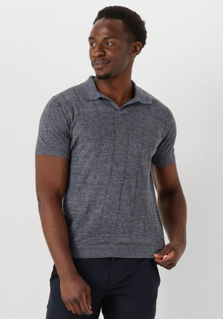 Blaue GENTILUOMO Polo-Shirt POLO NO BUTTON SS K2020-275 - large