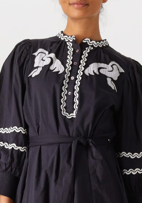 Dunkelblau ANTIK BATIK Midikleid DALI DRESS - large