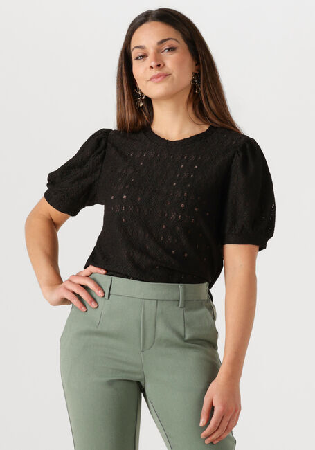 Schwarze OBJECT Top OBJLAILA S/S RE TOP - large
