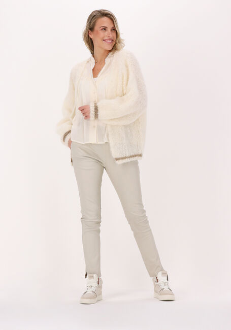 Weiße AMERICAN DREAMS Strickjacke OLIVIA MOHAIR CARDIGAN - large