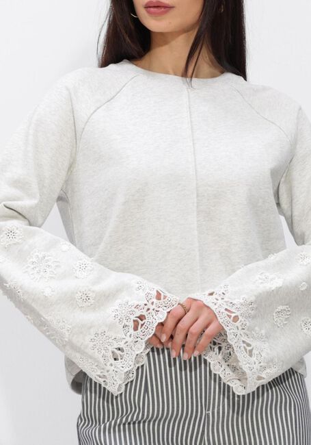 Hellgrau OBJECT Sweatshirt OBJKIMIA LS RE SWEAT SHIRT - large