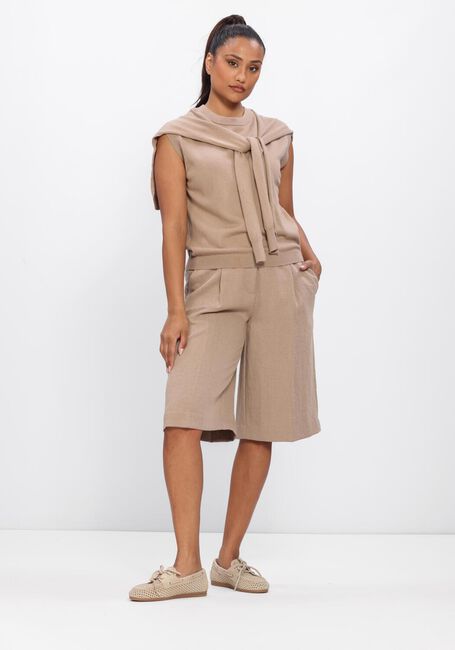 Beige DANTE6 Top DOUBLE LAYERD SWEAT - large