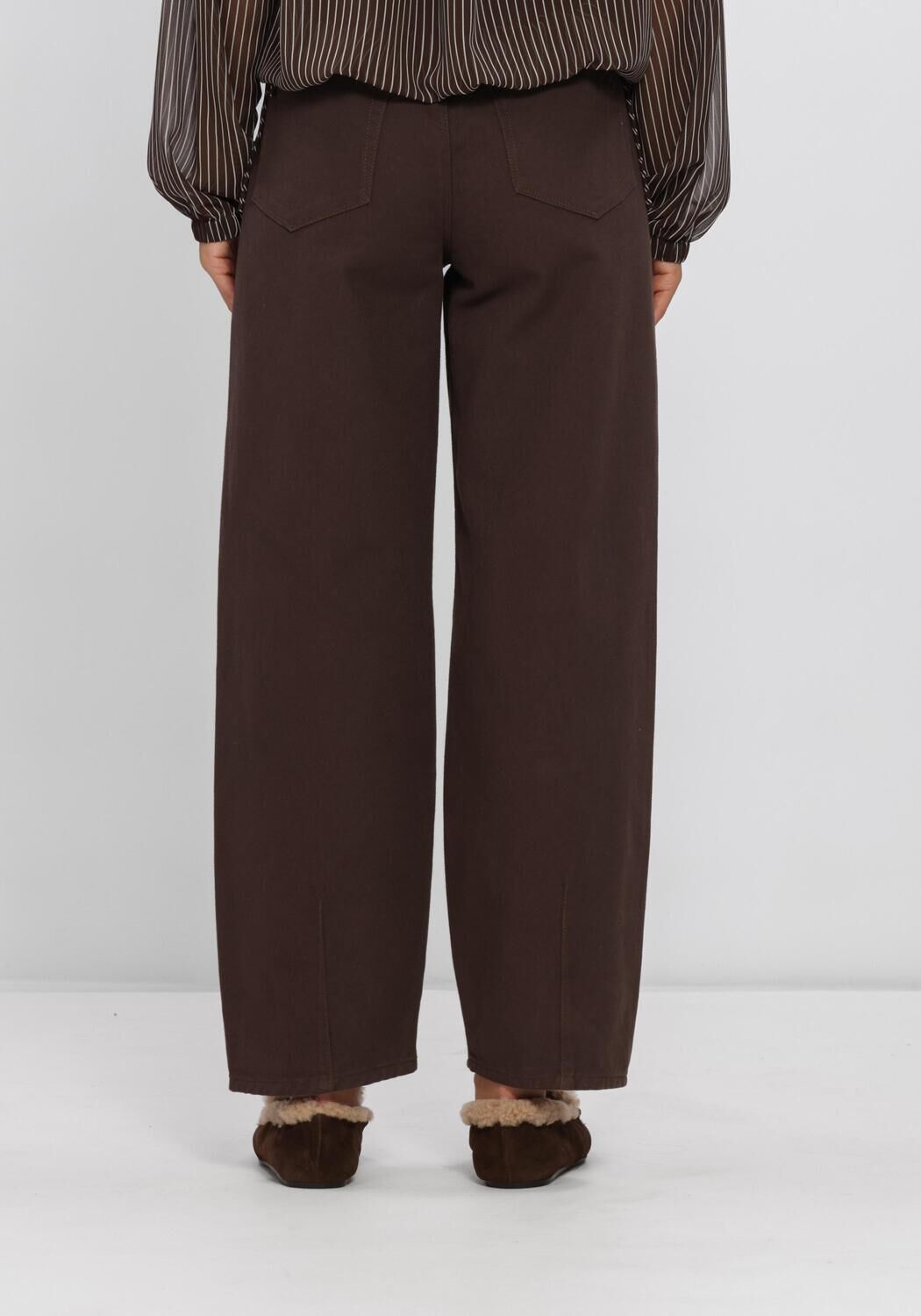 Braune DANTE6 Weite Hose BRAVE BARREL LEG JEANS - large