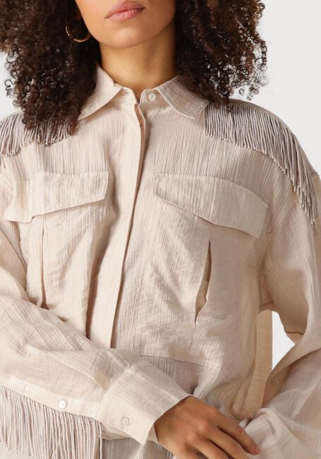 Beige COPENHAGEN MUSE Blusen CMPOPSY-SHIRT - large