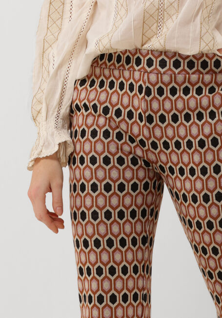 Mehrfarbige/Bunte SUMMUM Schlaghose TROUSERS HONEYCOMB JACQUARD - large