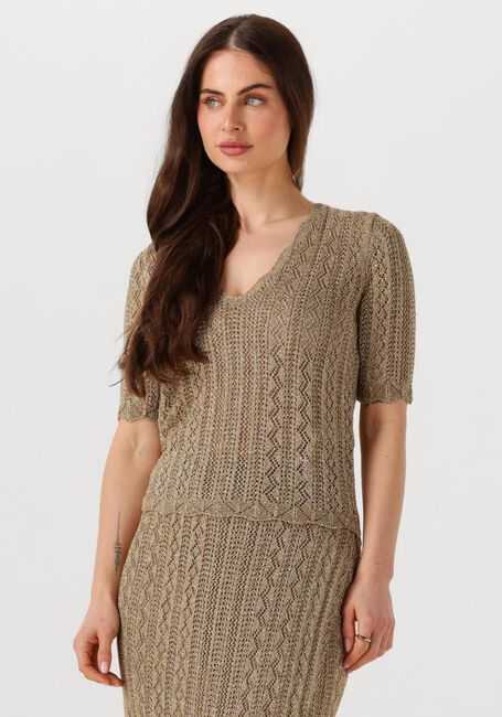 Goldfarbene TWINSET MILANO T-shirt 251TT3194 - large