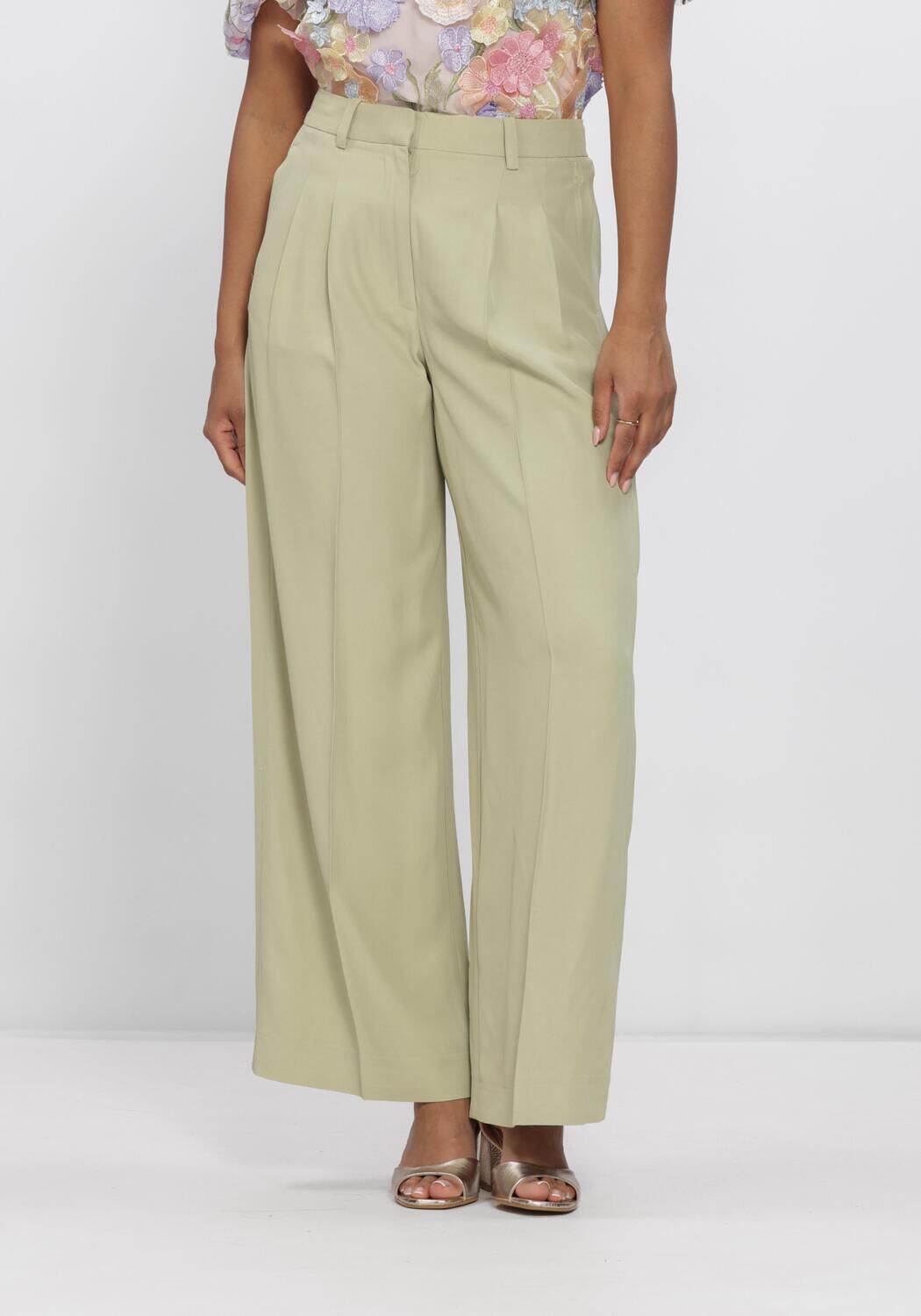 Gr&uuml;ne SELECTED WOMEN Hose SLFEXTRA WIDE ELLIE HW PANT - large