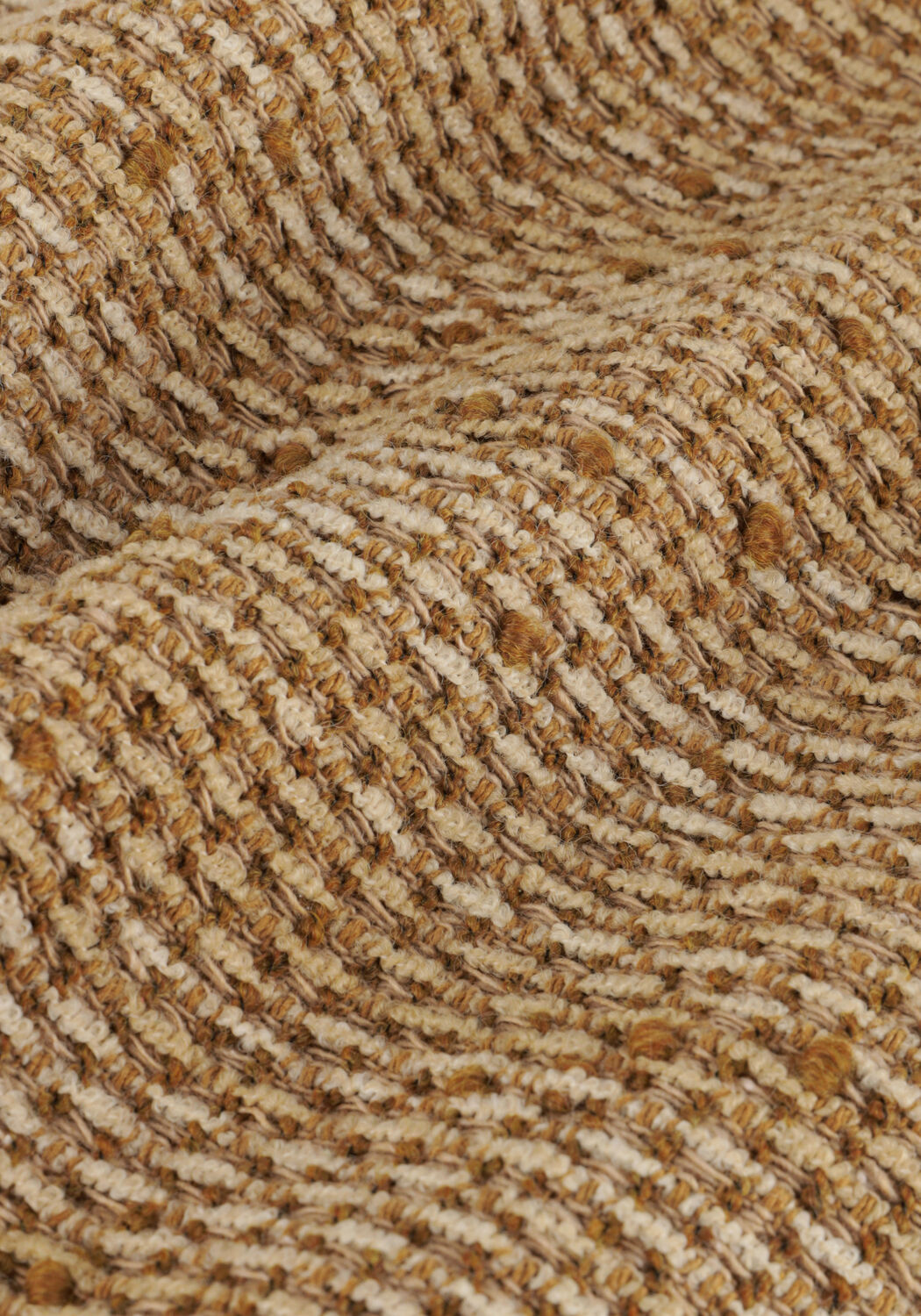 Goldfarbene RUBY TUESDAY Top MUNA OVERSIZED SHORT SLEEVES BOUCLE SHIRT - large