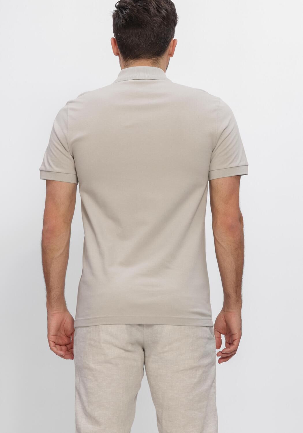 Graue BOSS ORANGE Polo-Shirt PASSERZIP - large