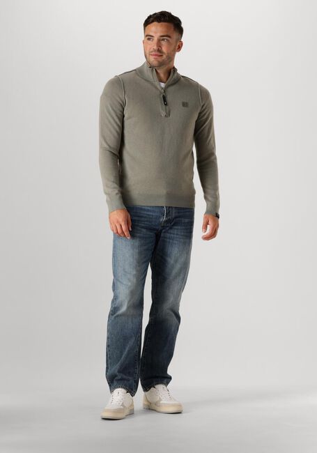 Grüne BUTCHER OF BLUE Pullover CLIFDEN HALFZIP - large