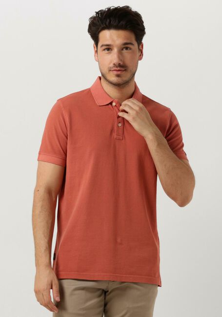 Rote PME LEGEND Polo-Shirt SHORT SLEEVE POLO GARMENT DYE - large