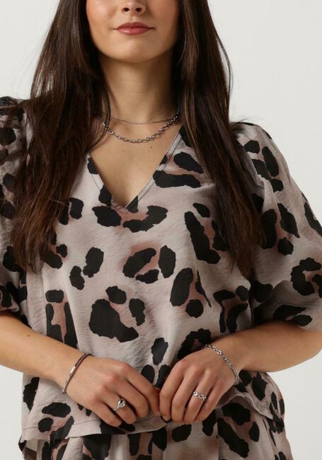 Sand BY-BAR Blusen JUTA CHEETAH BLOUSE - large
