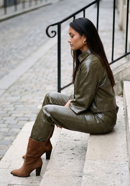 Khaki NUKUS Lange Hosen PATRICIA PANTS PU - large
