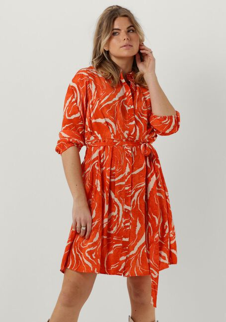 Orangene SELECTED FEMME Minikleid SLFSIRINE 3/4 SHORT SHIRT DRESS - large