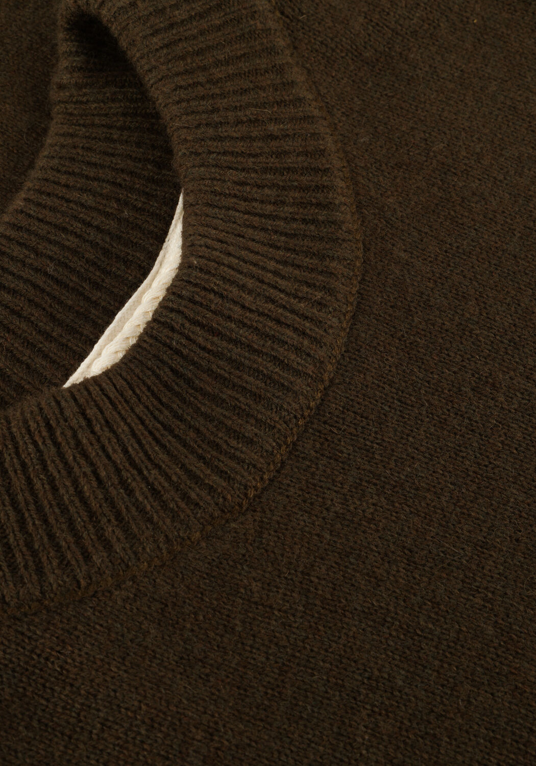 Olive ANERKJENDT Pullover AKRICO LAMBSWOOL KNIT - large