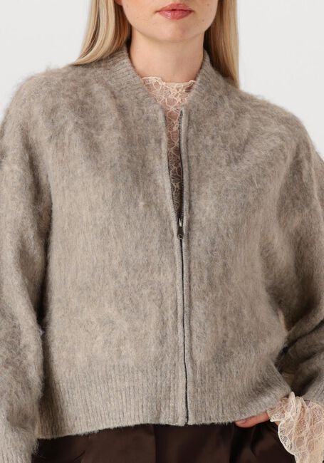 Taupe STUDIO AR Pullover HARPER BRUSHED KNIT - large