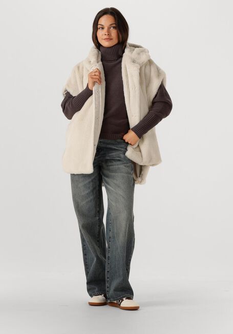 Creme BEAUMONT Fake-Fur-Jack KORI BODYWARMER - large