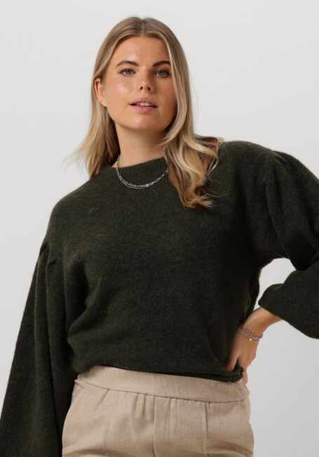 Grüne MSCH COPENHAGEN Pullover MSCHLILLIAN HOPE BALLOON PULLOVER - large