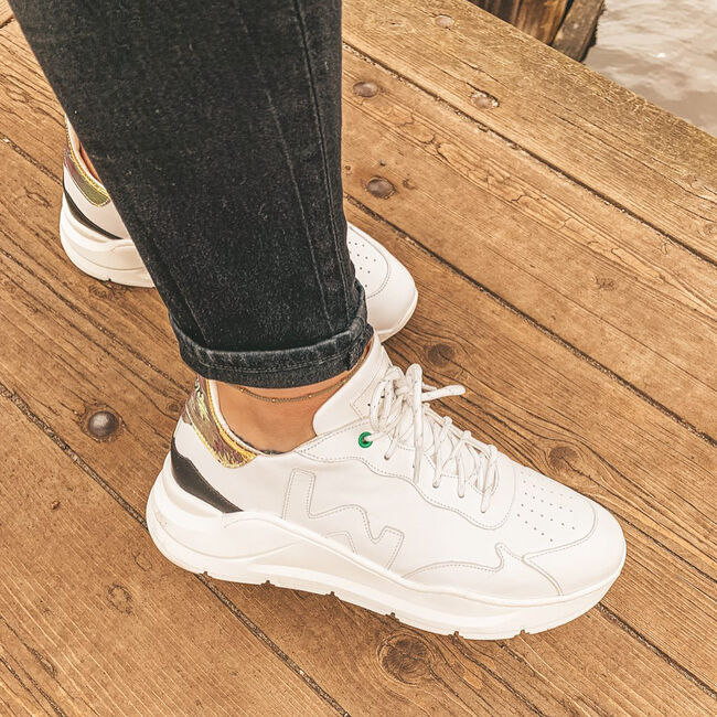 Weiße WOMSH Sneaker low WAVE WHITE SHINY - large