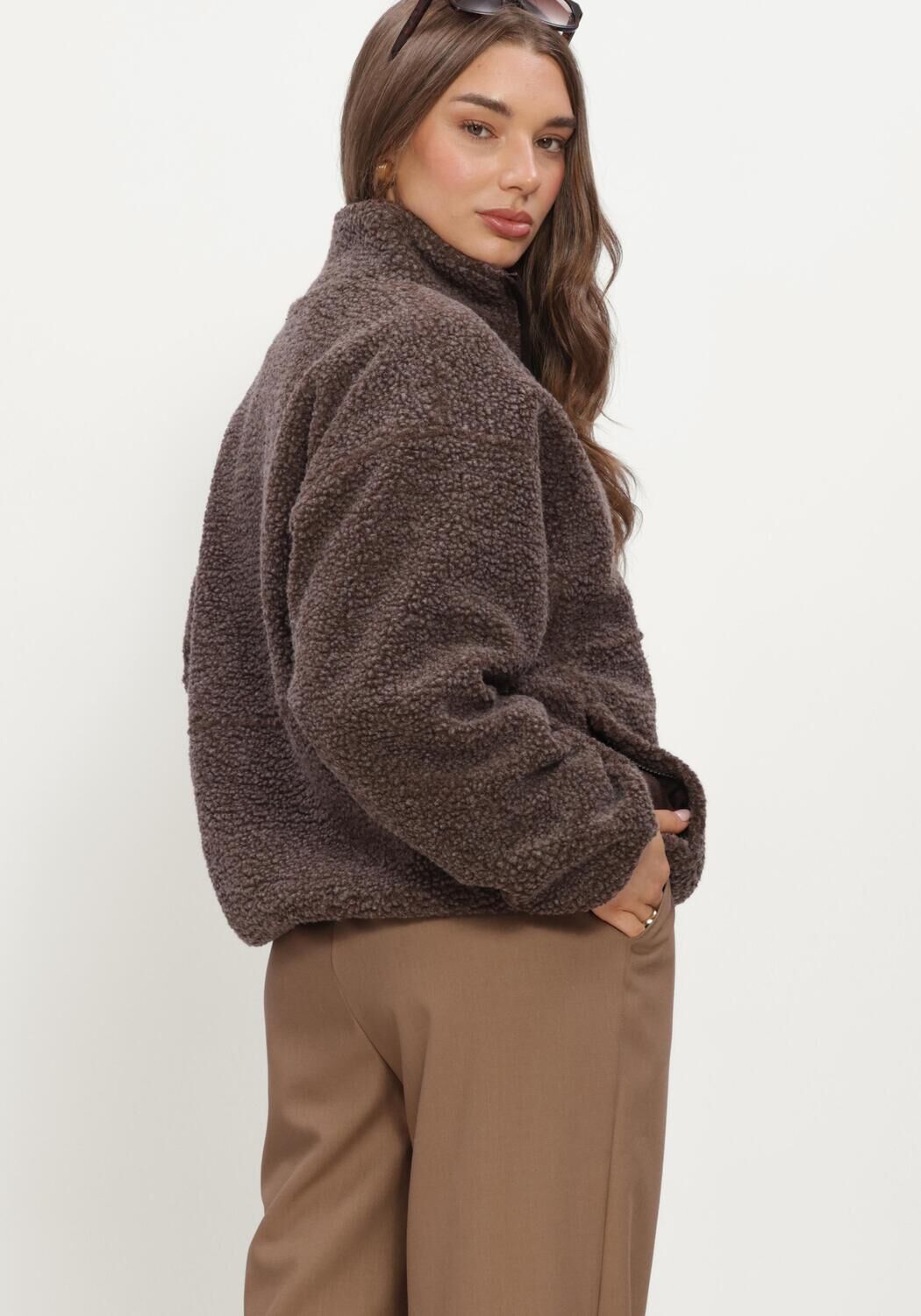 Braune AMERICAN VINTAGE Strickjacke HOKTOWN - large