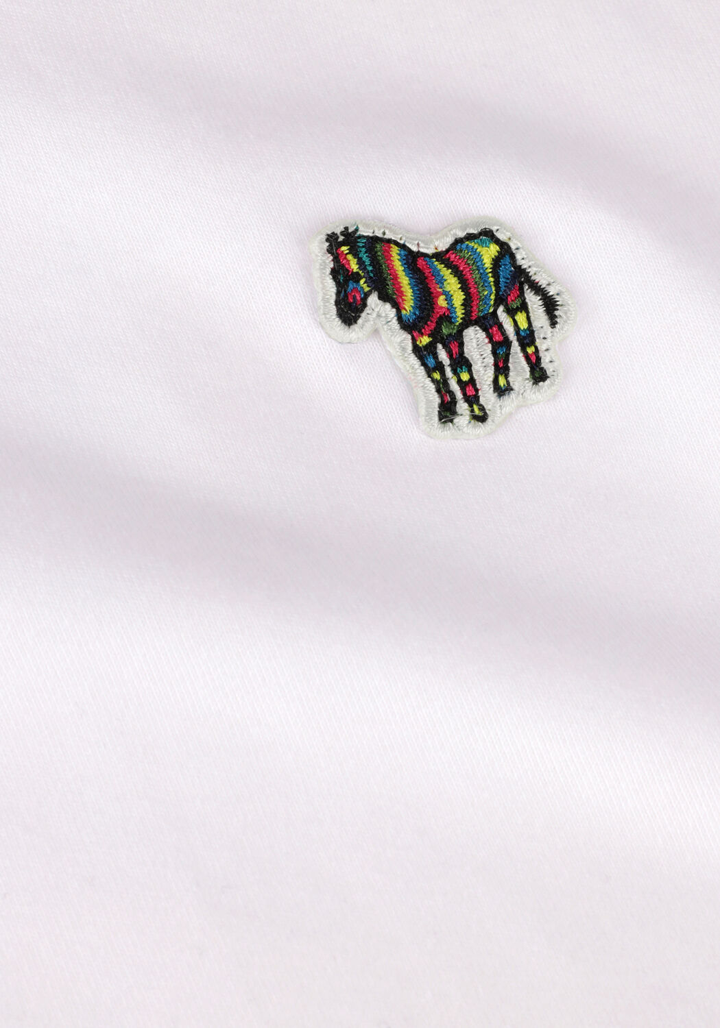 Wei&szlig;e PS PAUL SMITH T-shirt MENS SLIM FIT SS TSHIRT ZEBRA - large