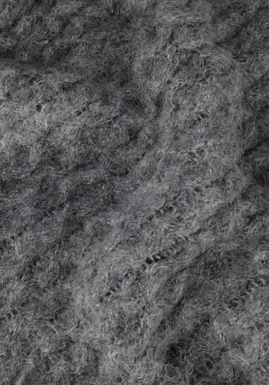 Graue SIMPLE Rollkragenpullover GIO KNIT-REC-PES-MER-22-3 - large