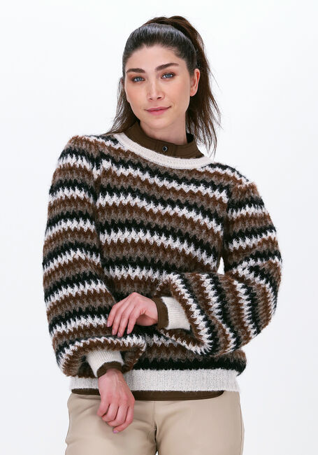 Braune SECOND FEMALE Pullover YOLANDA KNIT O-NECK - large