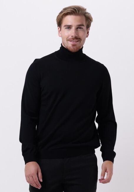 Schwarze BOSS BLACK Rollkragenpullover MUSSO-P - large