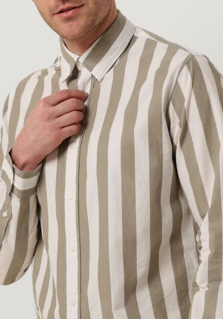 Olive SELECTED HOMME Casual-Oberhemd SLHREGREDSTER SHIRT STRIPE LS W - large