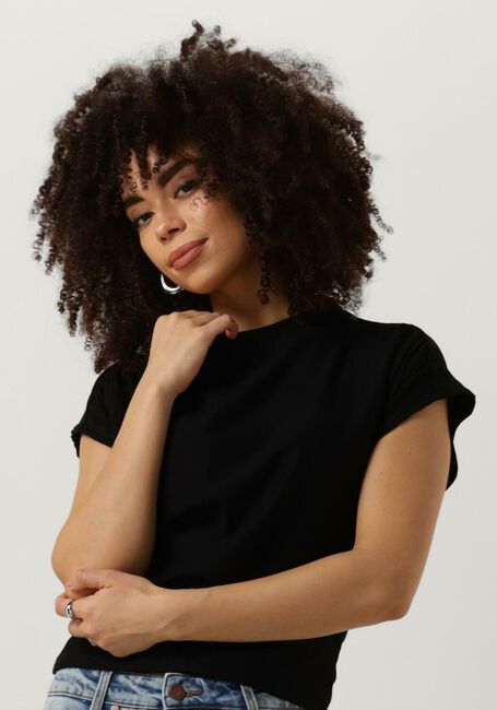 Schwarze GESTUZ Top RIFAGZ TEE - large